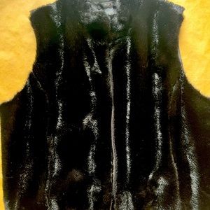 Faux fur vest